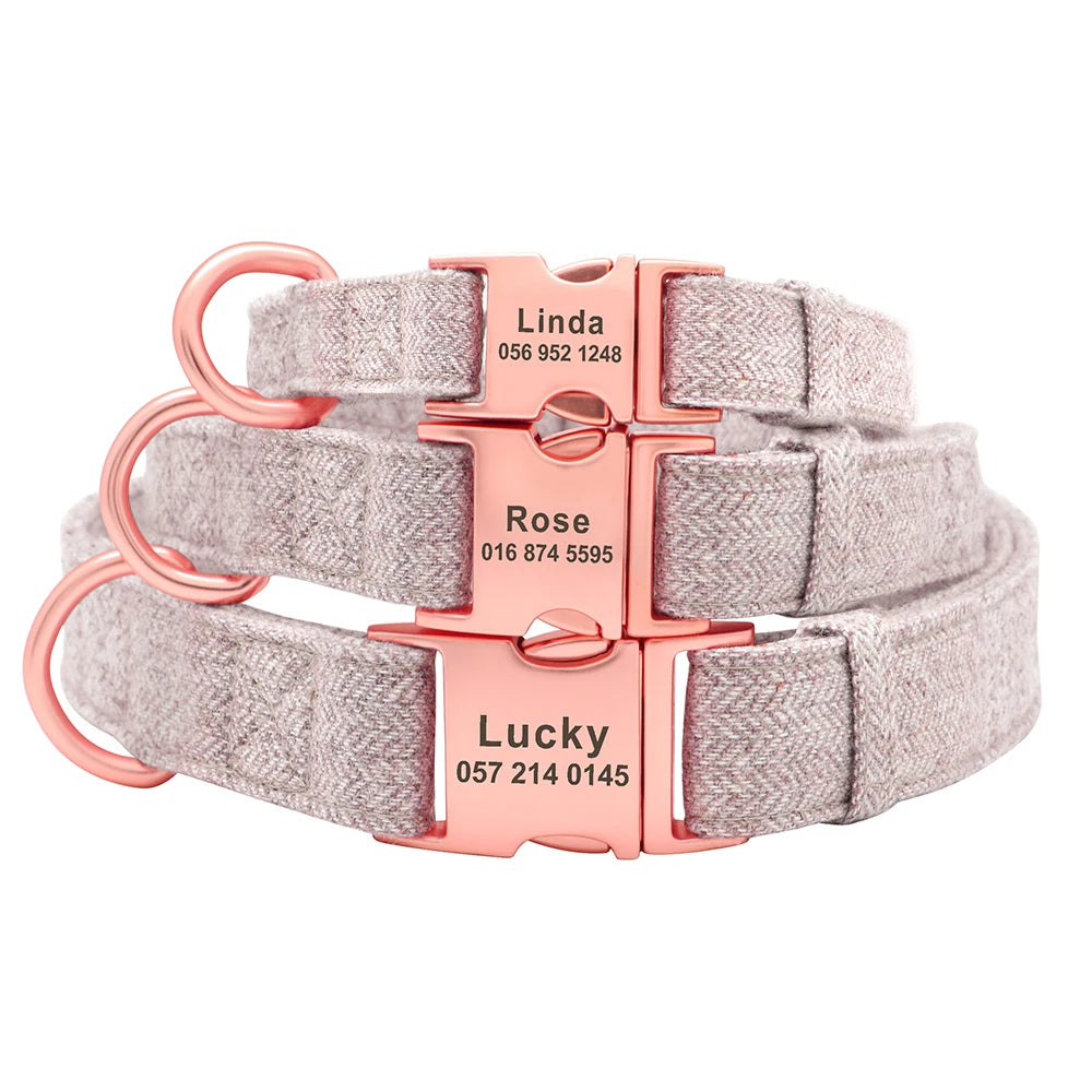 Collier pour Chien Personnalisé en Coton