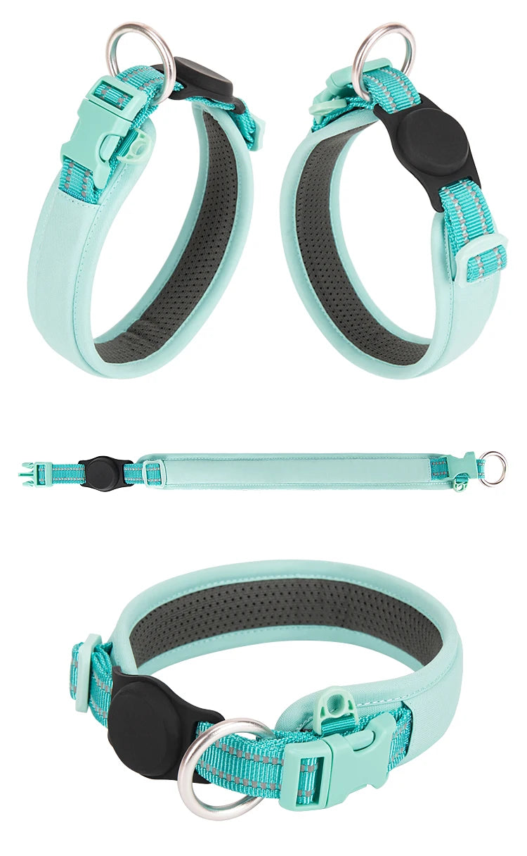 Collier pour Chien AirTag – Nylon Réfléchissant Ajustable