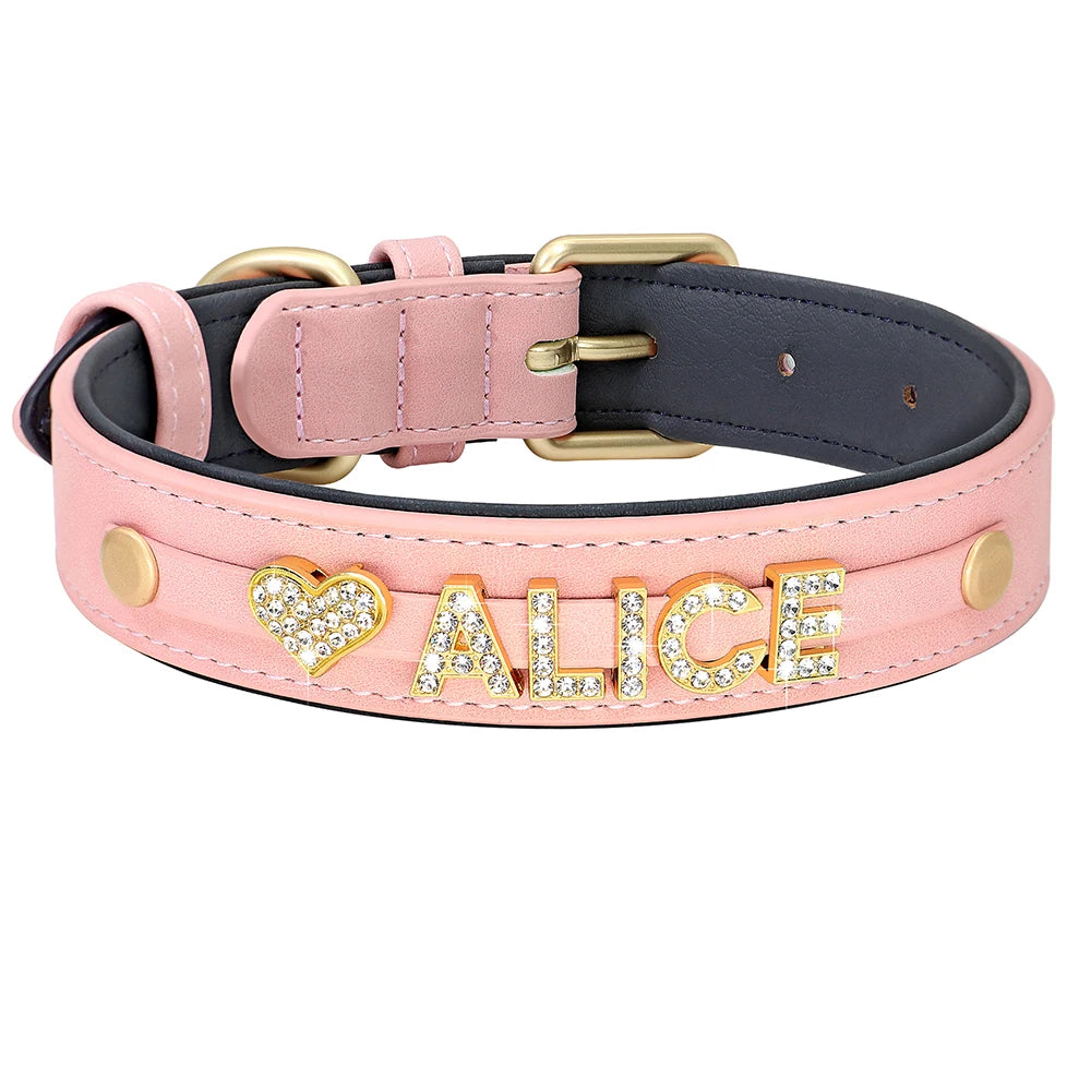 Collier pour Chien Personnalisé avec Strass