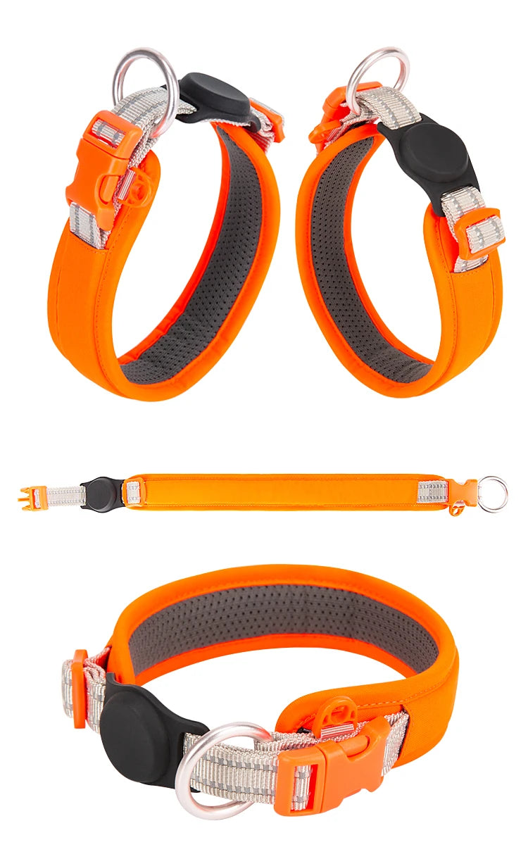Collier pour Chien AirTag – Nylon Réfléchissant Ajustable